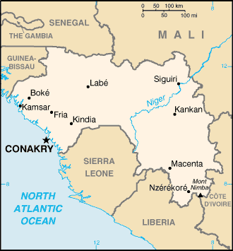 Map of Guinea