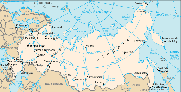 Map of Russia